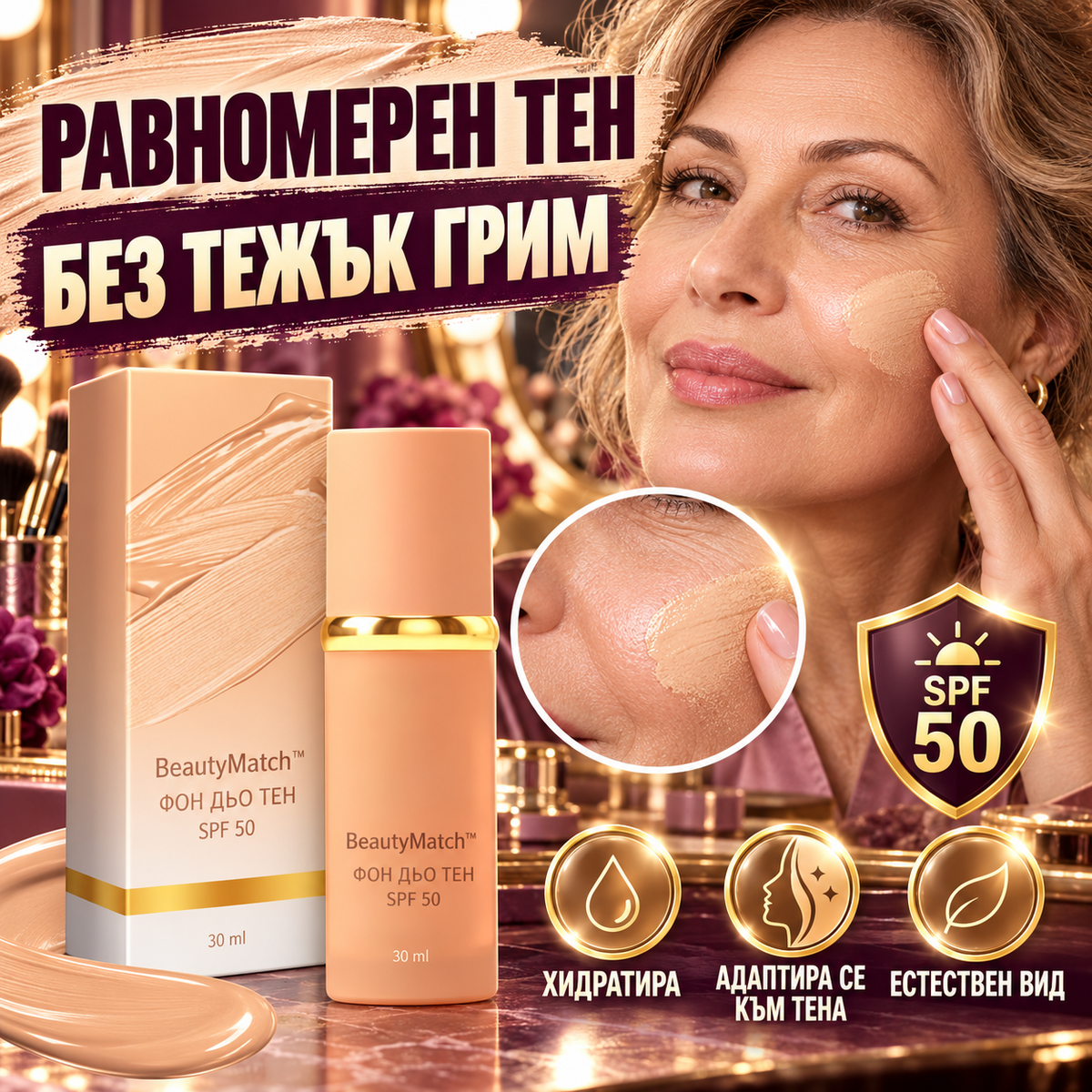 Коригиращ Фон Дьо Тен BeautyMatch™